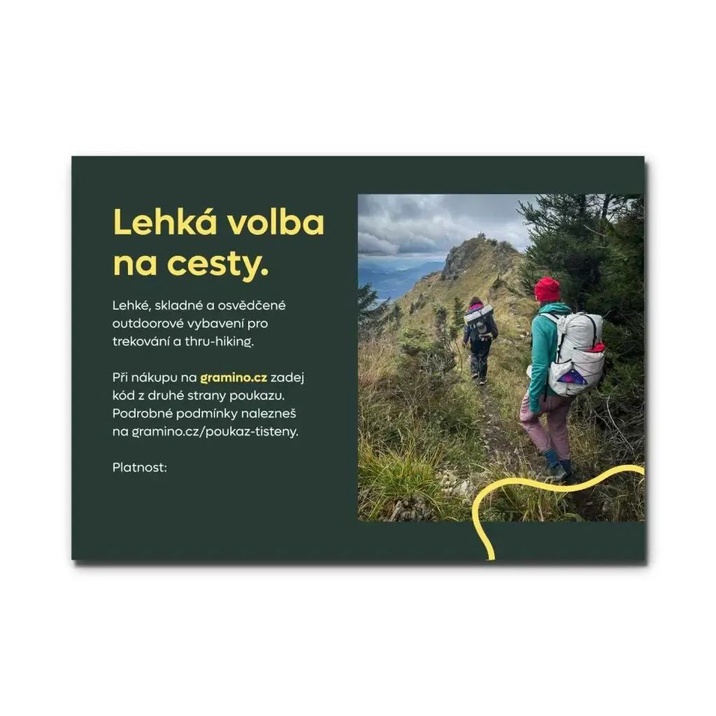 Dárkový poukaz tištěný