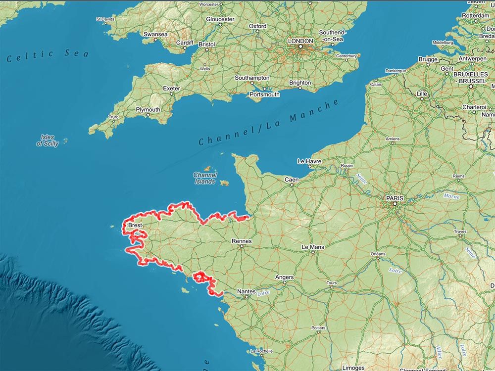 Dalkova-trasa-GR-34-okolo-Bretanskeho-poloostrova-mapa