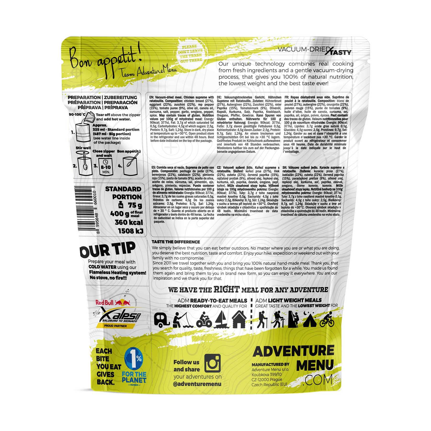 Adventure Menu Kuřecí supreme s ratatouille