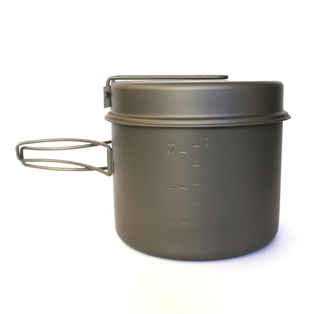 Toaks Pot 1600 ml titanium ultralight pot with pan