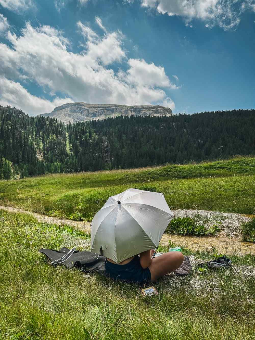 EuroSchirm Swing Liteflex Silver ultralehký deštník Outdoor