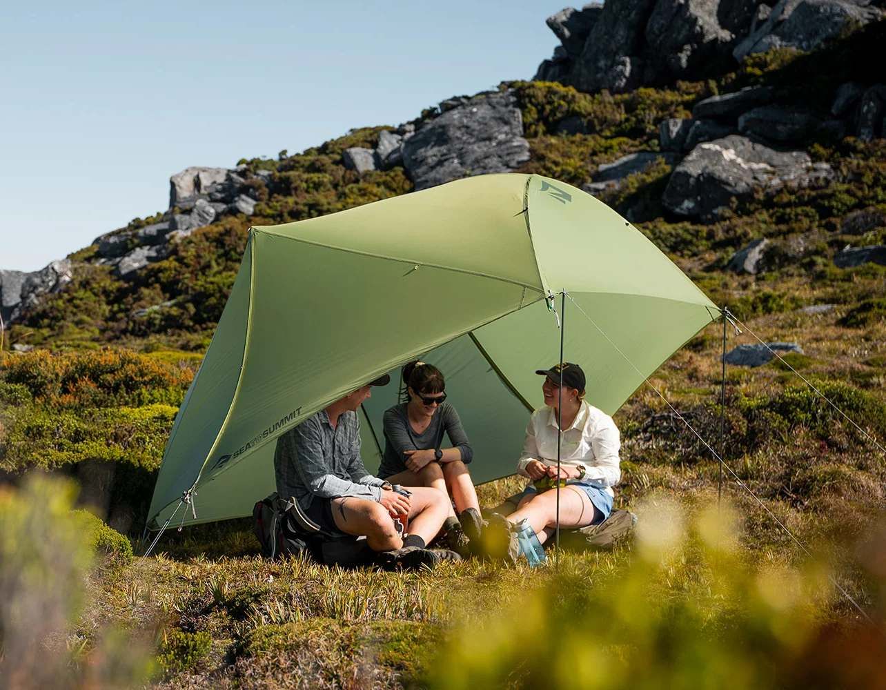 S S Sea To Summit Telos TR3 Three Person Freestanding Tent Lifestyle2