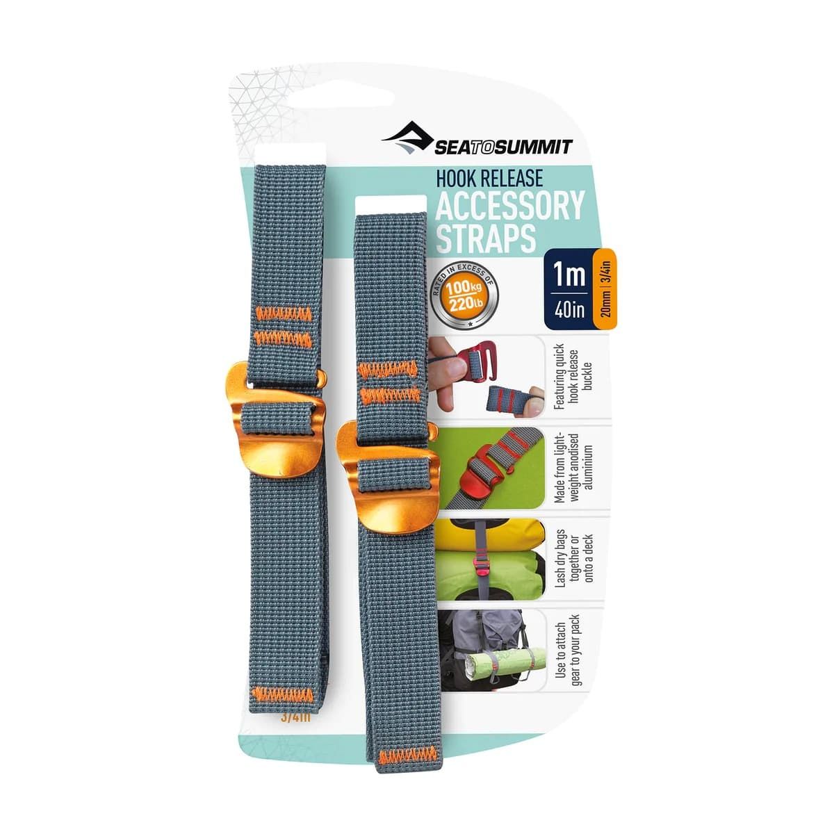 Sea To Summit Hook Release Accessory Straps 20mm 100 Cm 01
