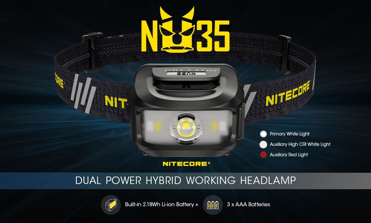 Nitecore NU35 Ultralehká čelovka 04
