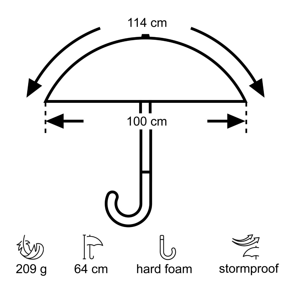 EuroSchirm Swing Liteflex Silver ultralehký deštník