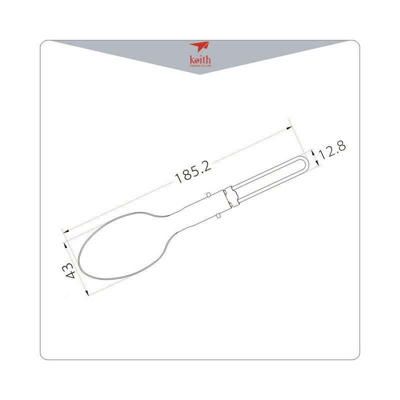 Keith Titanium Folding Spoon skládací lžíce