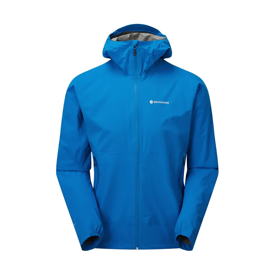 Pánská nepromokavá bunda značky Montane v modré barvě