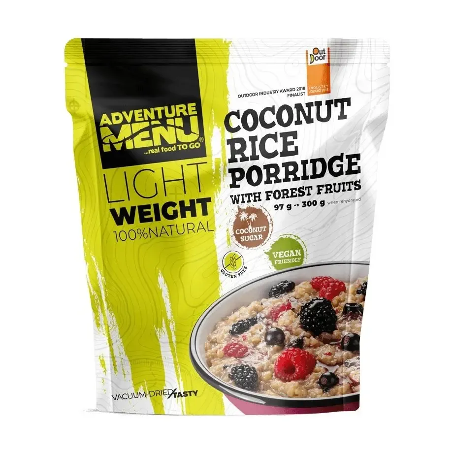 Adventure Menu Rýžovo-kokosová kaše s lesním ovocem