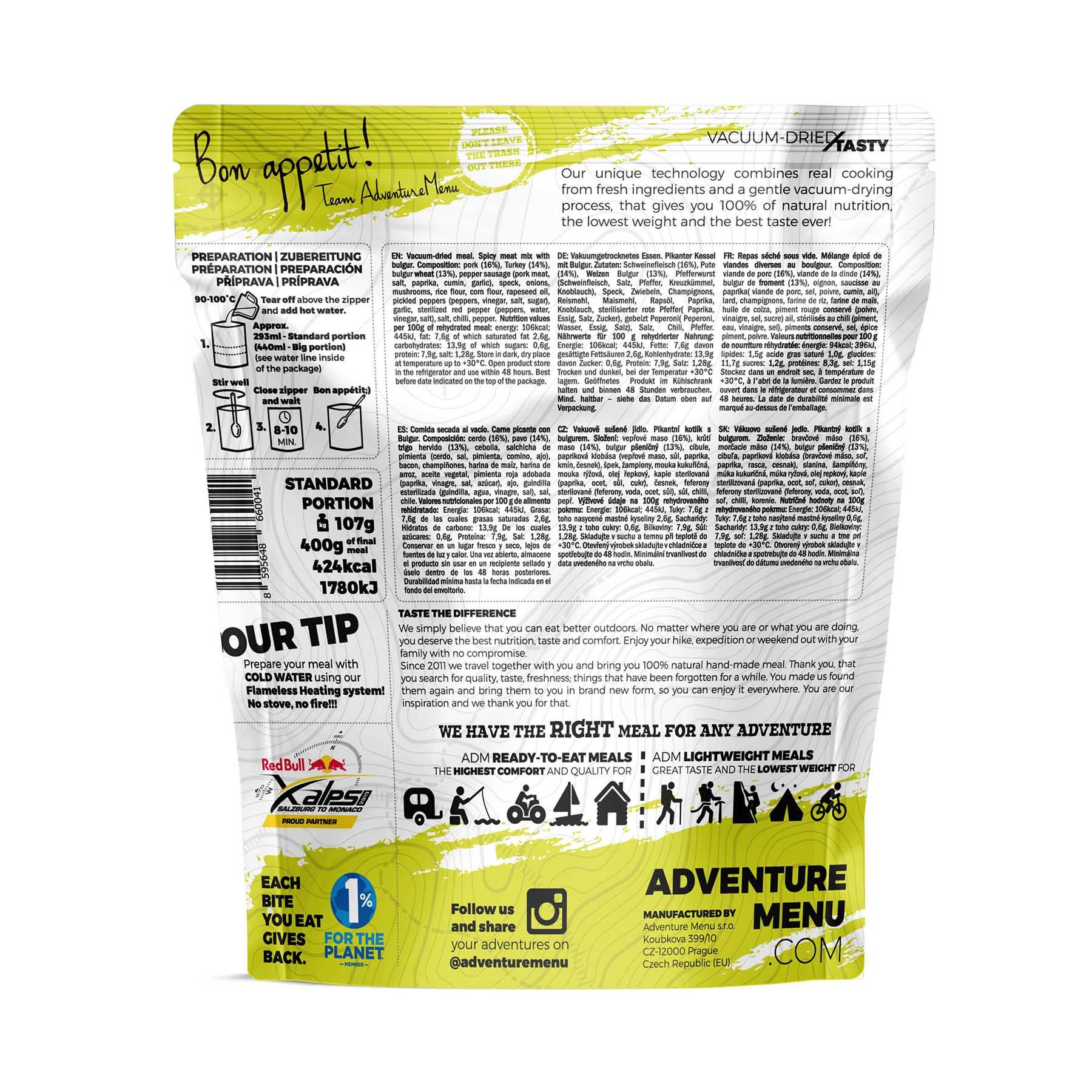 Adventure Menu Pikantní kotlík s bulgurem