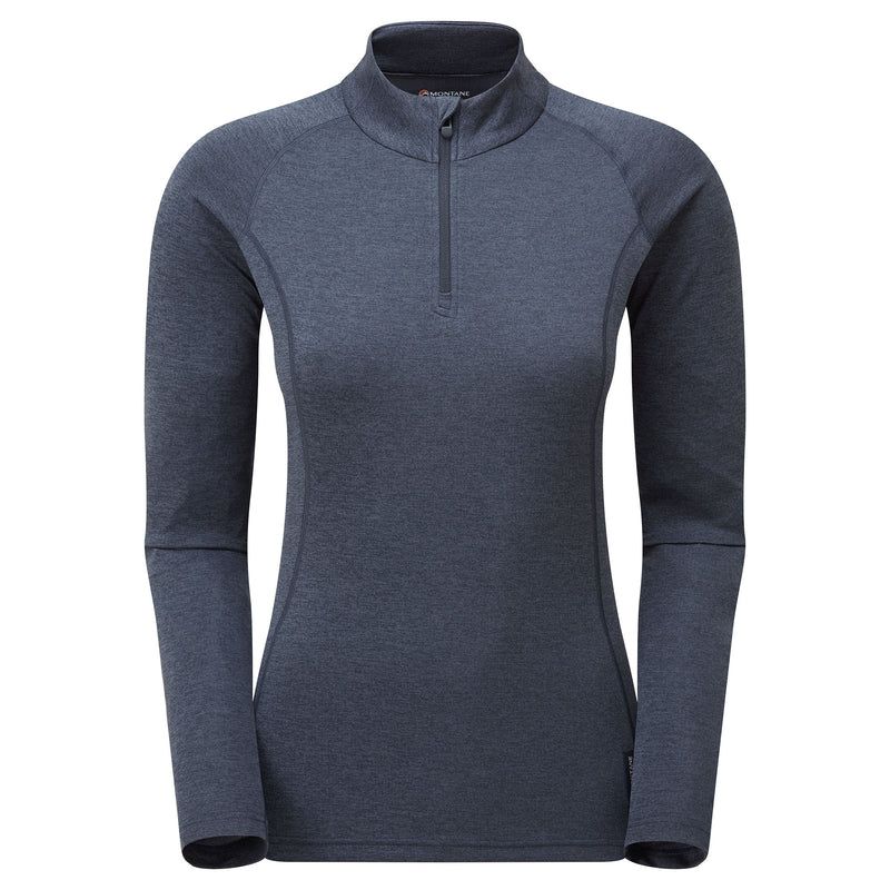 F Dart Zip Neck Blue 1 Opr