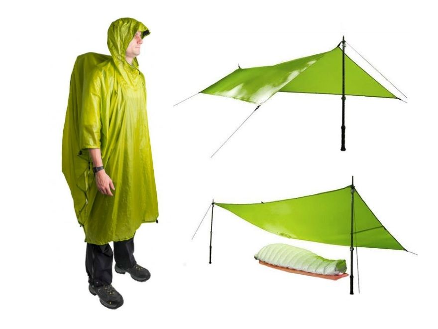 Ultra Sil Tarp Poncho Lime 3