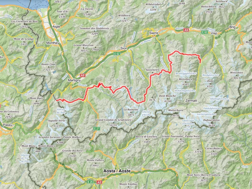 Mapa-dalkovy-trek-Walkers-Haute-Route
