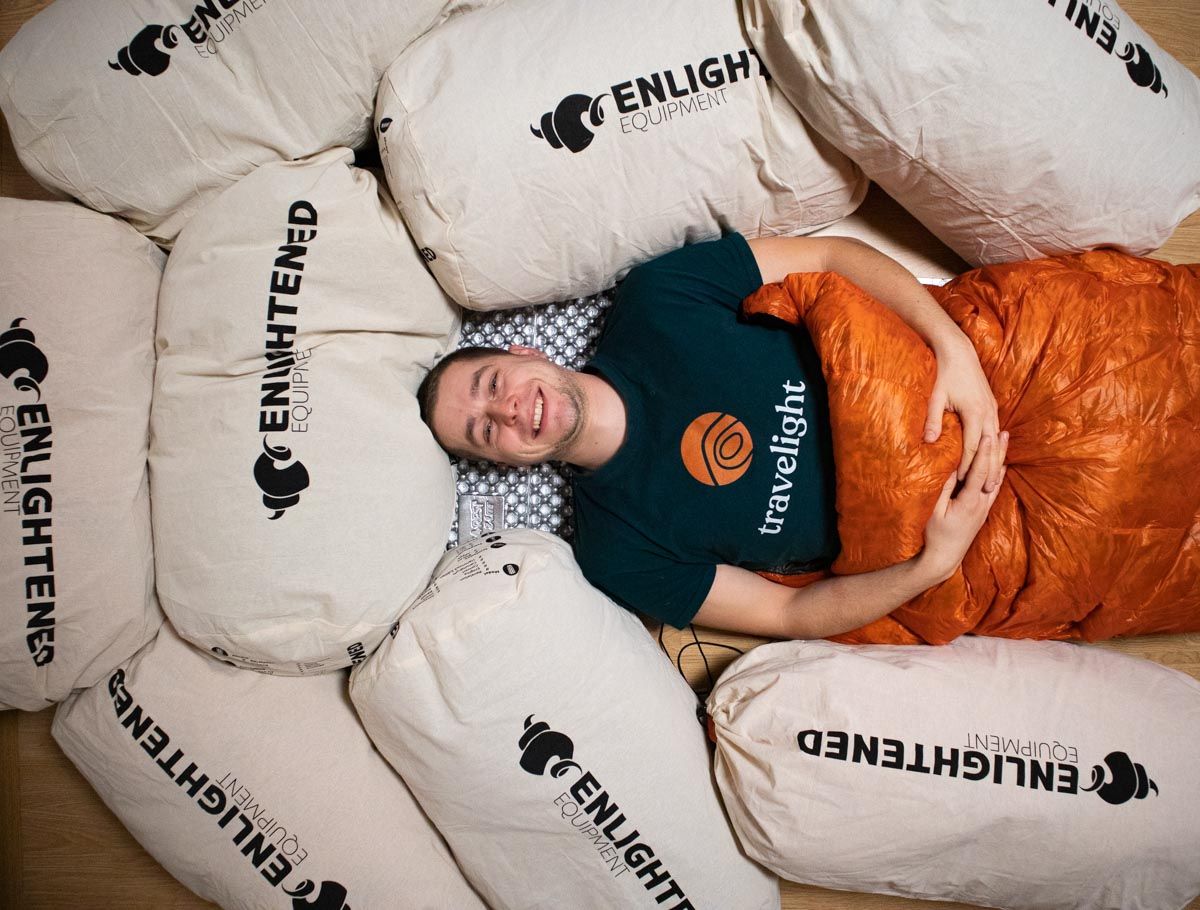 Enlightened Equipment Revelation Quilt Orange Outdoor