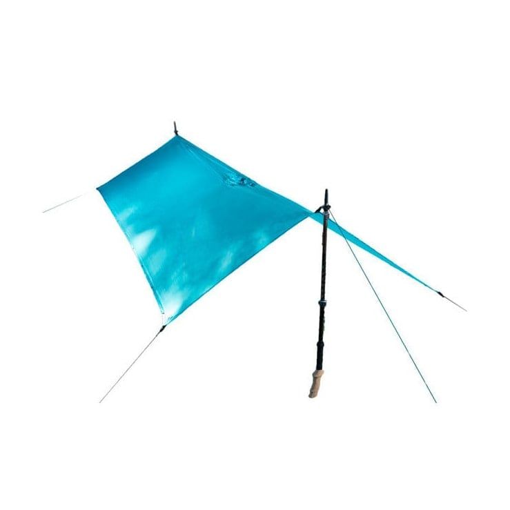 Pláštěnka a přístřešek v jednom balíčku Sea To Summit Ultra-Sil15D Nano Tarp Poncho - modré barvy