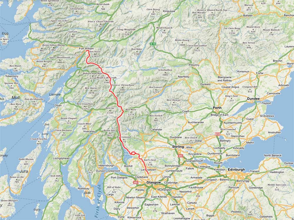 Mapa-Dalkovy-trek-West-Highland-Way