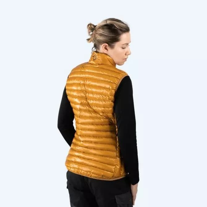 Cumulus Woman Jacket Minilite Inca Gold Back Jpg